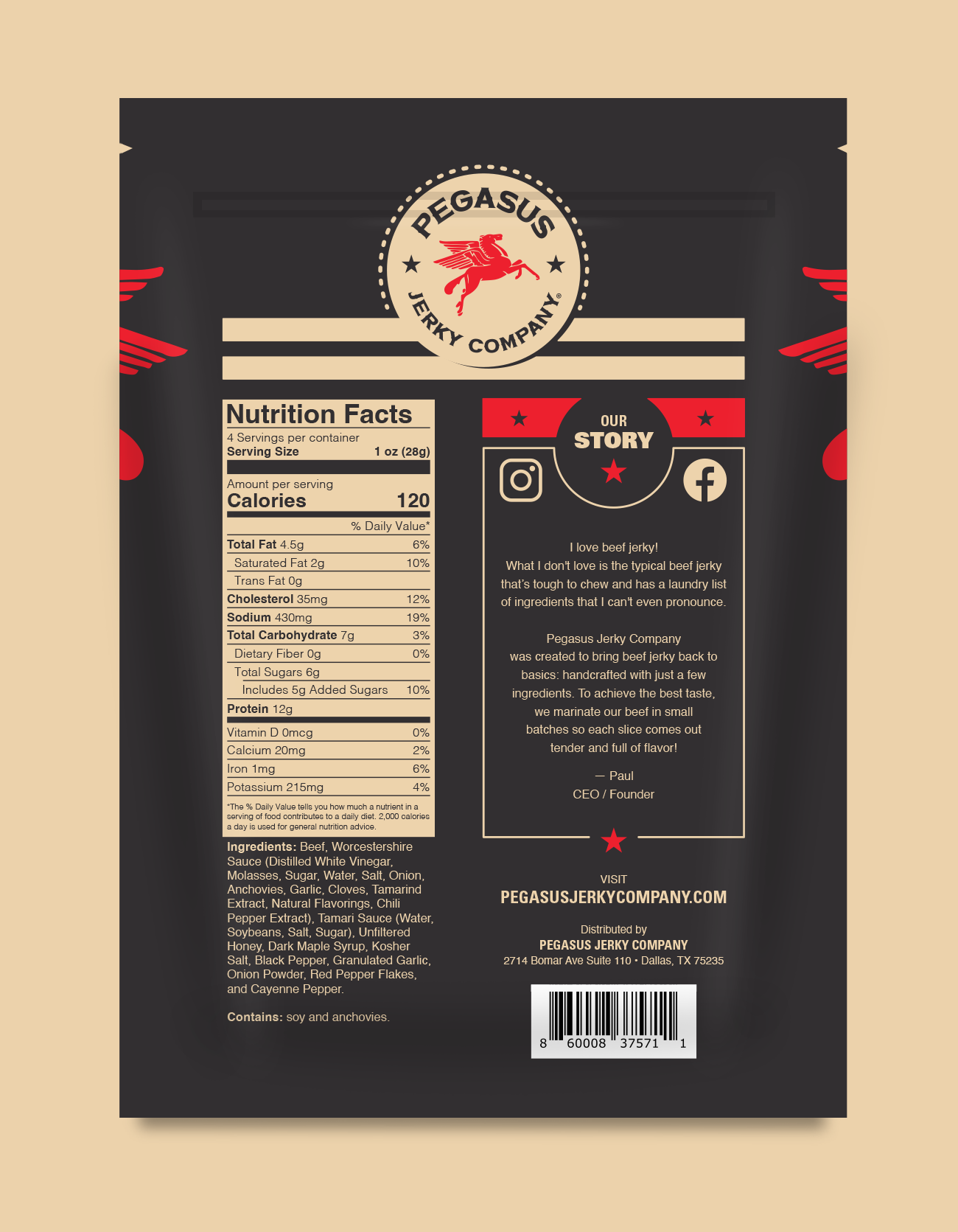 Texas Pepper Beef Jerky 4oz