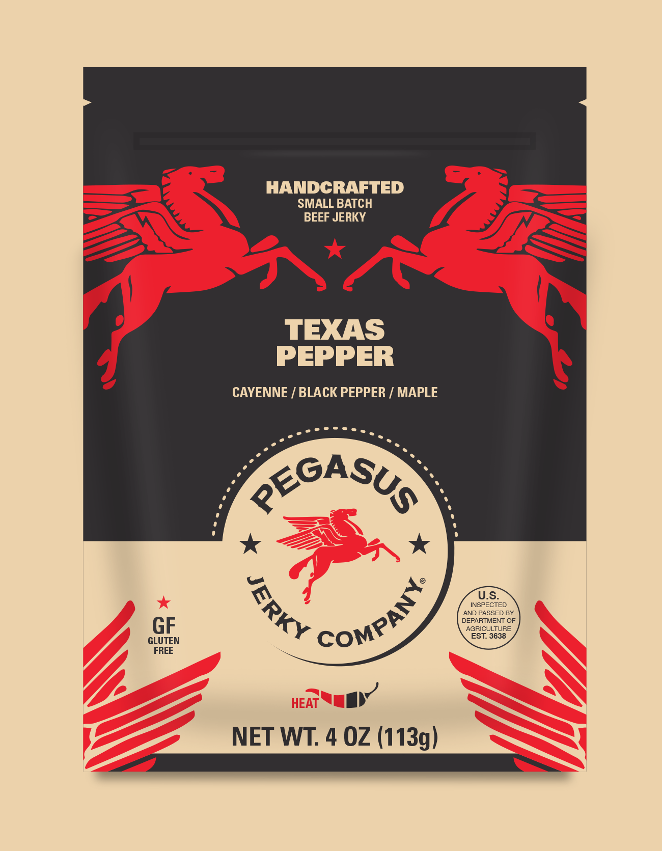 Texas Pepper Beef Jerky 4oz Monthly Subscription