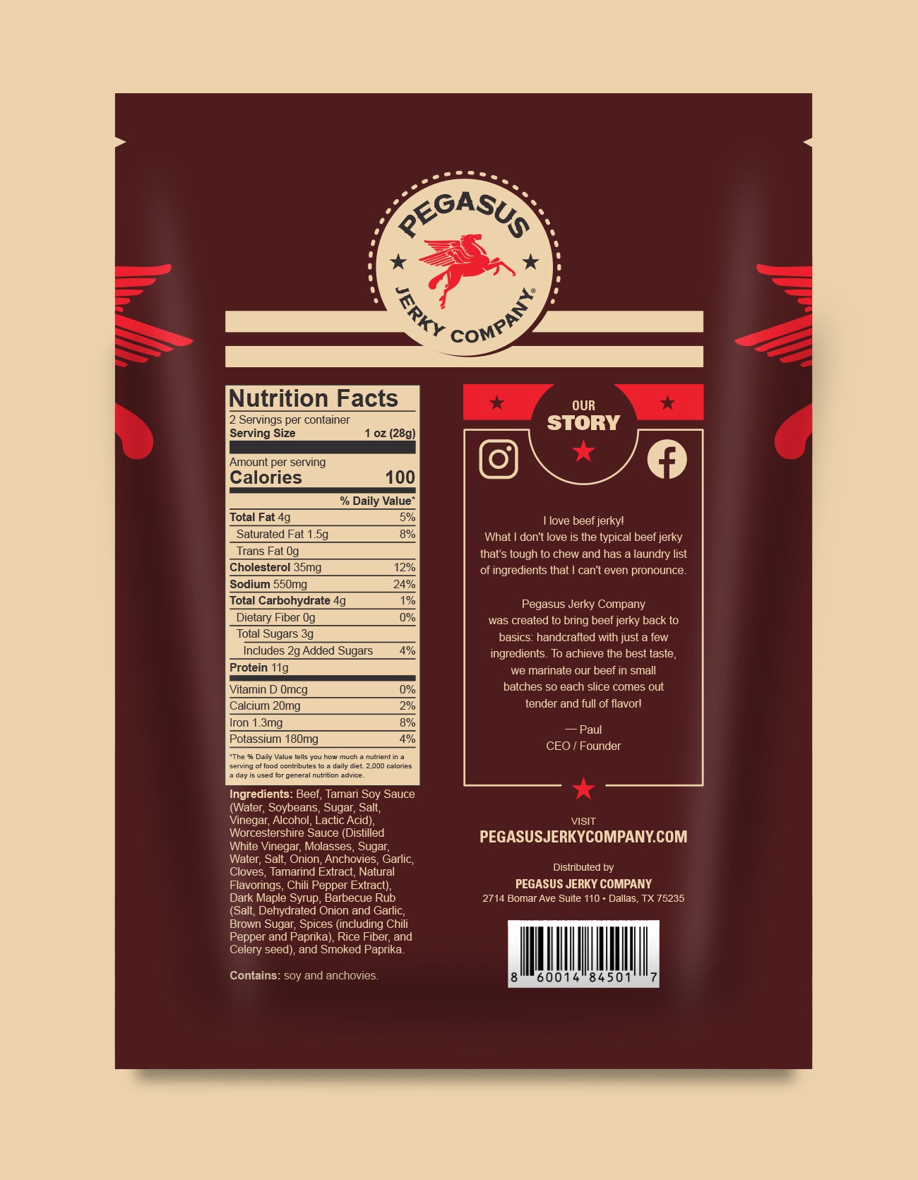 Southern Reserve Beef Jerky 2oz